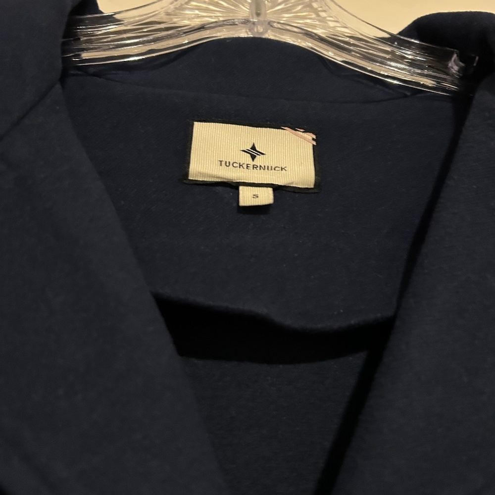 Tuckernuck Navy Mini Dress with Gold-Tone Buttons - Picture 2 of 3